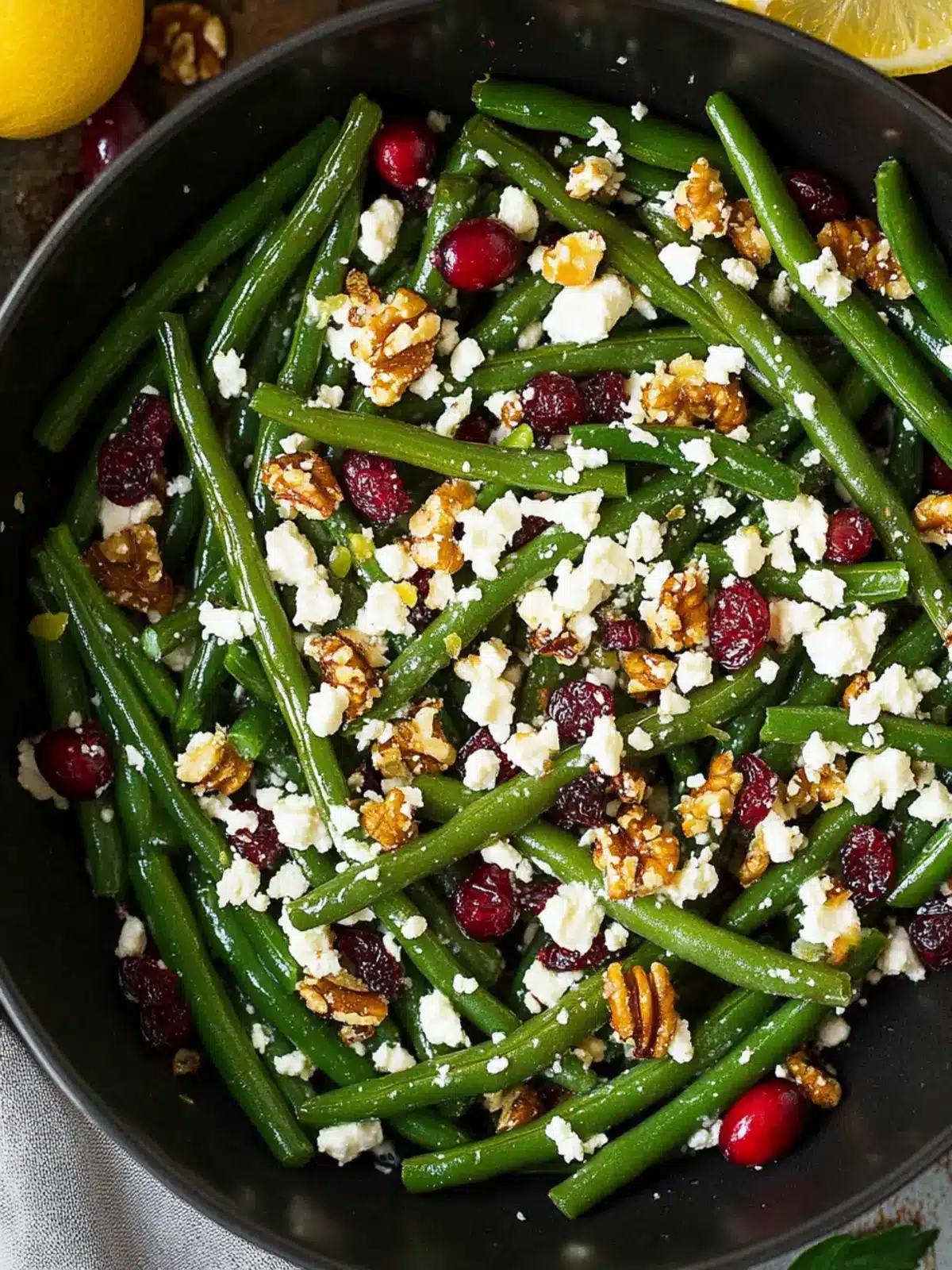 Quick & Festive Lemon Butter Green Beans Side Dish